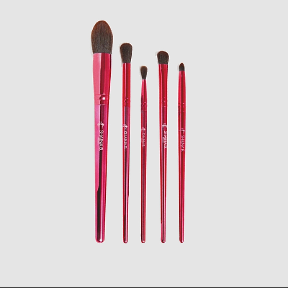 B FAB Brush Set Neon Hot PINK by Shaina B. Miami